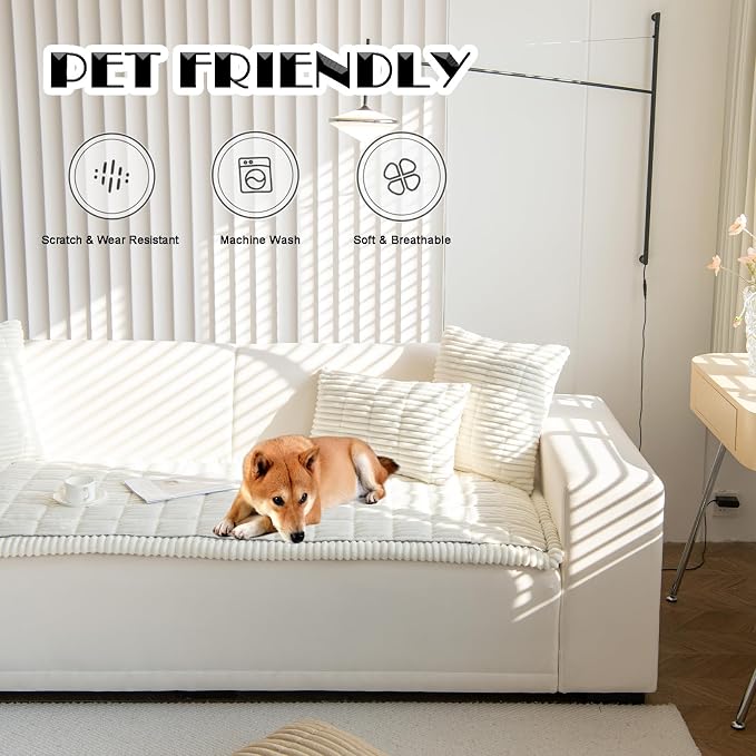 ZQFFB Pet Couch Cover Dogs Washable Non-Slip Couch Protector Pet Friendly Dog - Image 2