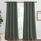 NICETOWN Dark Mallard Blackout Draperies Curtains by NICETOWN