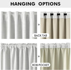 MIULEE 100% Blackout Linen Curtains - Image 5