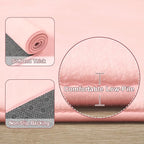 Amearea Modern Washable Runner Rugs, 2x4 Feet Pink Bedroom Runner Rug, Small - Image 3
