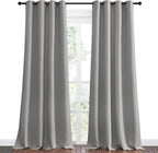 NICETOWN Silver Grey Room Darkening Curtain Panels 120" Long - Image 2