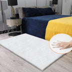 ORINOVA White Shaggy Bunny Fur Rugs - Image 3