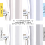 NICETOWN Greyish White Room Darkening Curtain Panels - Image 2