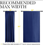 NICETOWN 2 Panels Blackout Curtains, Rod Pocket Thermal Insulated Drapes 84 - Image 6