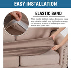 H.VERSAILTEX Velvet Stretch Individual Couch Cushion Cover Plush Slipcover - Image 4
