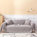 HANDONTIME Couch Cover for Dogs Grey Sectional Couch Covers for 2 Cushion Couch by HANDONTIME