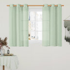 LAMIT Short Linen Curtains 40 Inch Length by LAMIT