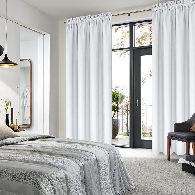 DWCN Blackout Curtains for Bedroom – Thermal Insulated Energy Saving Drapes for - Image 2