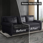 Leather Look Couch Cushion Covers Sofa Seat Slipcovers Sets Couches Furniture - Image 7