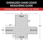 Easy-Going Oversized Chair Sofa Slipcover Reversible Sofa Cover Water Resistant - Image 6