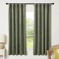 RYB HOME Sage Green Velvet Curtains 63 inches Length by RYBHOME
