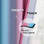 Yakamok Ombre Pink and Blue Curtains - Image 5