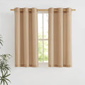 NICETOWN Camel Short Linen Curtains by NICETOWN
