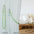 PEDOBO Magnetic Curtain Tiebacks, 2 Pack Crystal Beaded Sun & Moon Pendants - Image 5