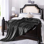 JIAHANNHA Fleece Dark Grey Blanket Throw Blankets - Image 5
