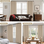 Joydeco Blackout Curtains 63 Inch Length 2 Panels Set, Thermal Insulated Long - Image 6