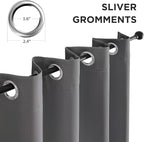 Joydeco Blackout Curtains 90 Inch Length 2 Panels Set, Thermal Insulated Long - Image 2