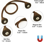 4 Pack Magnetic Curtain Tiebacks Rope Modern Handmade Curtain Tie Backs - Image 3