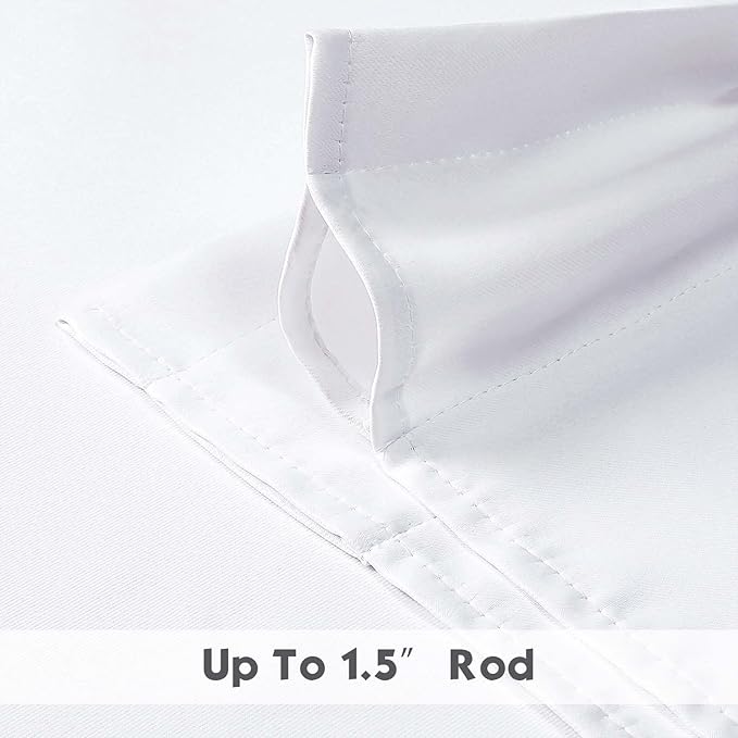 Chyhomenyc Pure White Valances for Windows, Short Window Valance Curtains for - Image 6