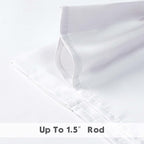 Chyhomenyc Pure White Valances for Windows, Short Window Valance Curtains for - Image 6