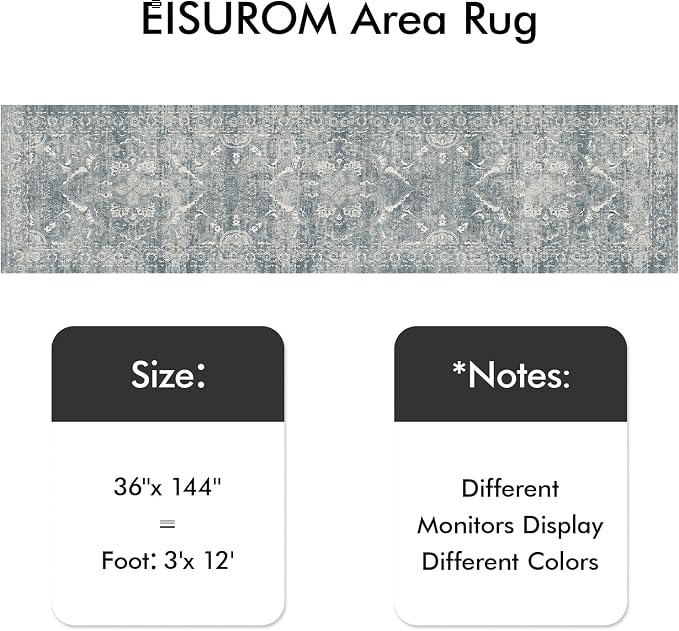 Washable 3x12 Runner Rug - Image 2