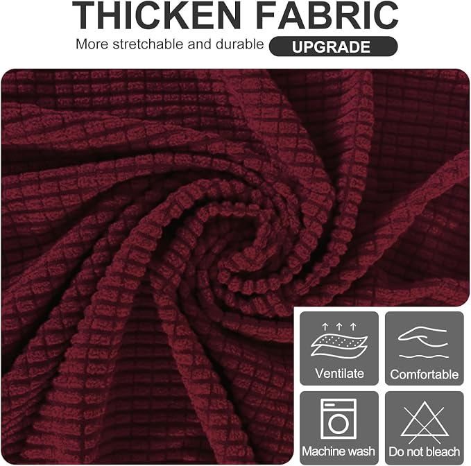 U-NICE HOME Stretch Futon Cover Armless Bed Slipcover - Image 5