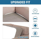 H.VERSAILTEX Super Stretch Individual Seat Sofa Covers Couch Slipcover Sets - Image 6