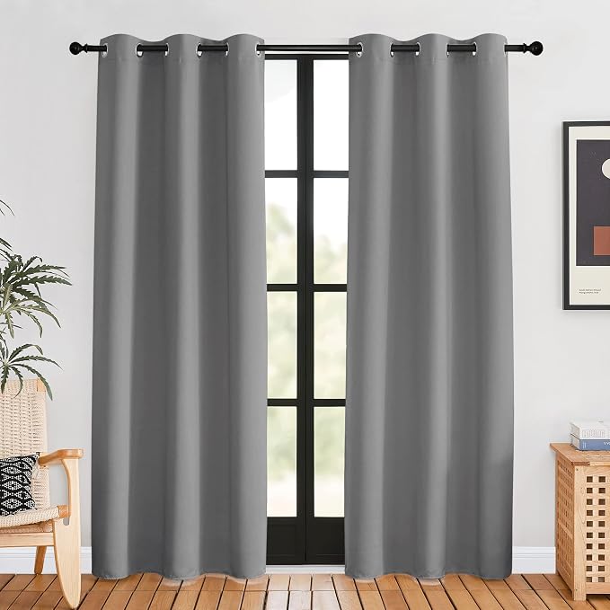 NICETOWN Bedroom Curtains Blackout Drapery Panels, 2 Panels, 42 x 80 inches by NICETOWN