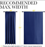 NICETOWN 2 Panels Blackout Curtains, Rod Pocket Window Curtains Room Darkning - Image 7