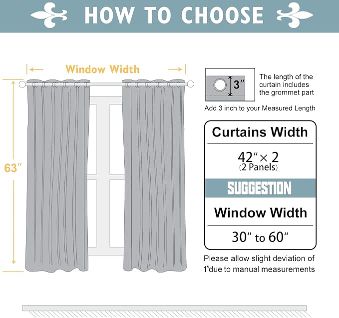 ChrisDowa 100% Blackout Curtains 63 inch Long - Image 6