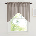 RYB HOME Linen Textured Swag Curtain Valance by RYBHOME
