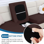 hyha Milk Silk Couch Cushion Covers, Soft Magic Sofa Covers Washable - Image 4