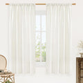 LAMIT Faux Linen 63 Inch Curtains by LAMIT