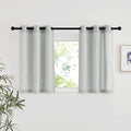 NICETOWN Gray Linen Kitchen Window Curtains Over Sink, Grommet Thick Linen Gray by NICETOWN