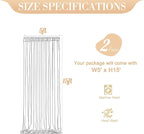 10ft x 15ft White Tulle Backdrop Curtain - Image 7