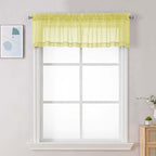 Chyhomenyc Sheer Valances for Windows, Light Filtering Small Window Curtains by Chyhomenyc