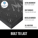 GORILLA GRIP 100% Waterproof All-Season WeatherMAX Doormat 35x23, US Designed - Image 2