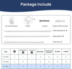 ENJOYBASICS 2 Pack No Drill Curtain Rods - Image 6