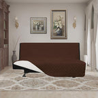Easy-Going Futon Sofa Slipcover Reversible Sofa Cover Armless Couch Cover Water - Image 2