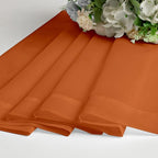 Lecloud Orange Sheer Curtains 78 Inches Long 2 Panels, Light Filtering Voile - Image 7