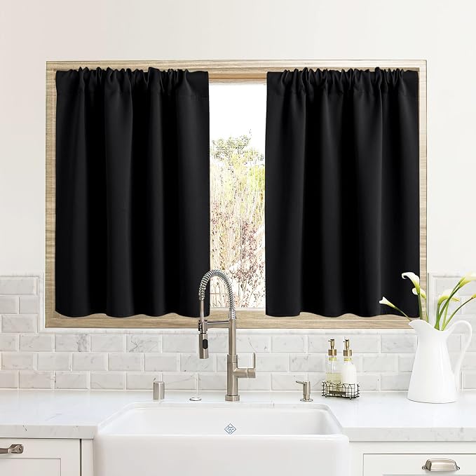 RYB HOME RV Curtains for Camper Windows, Mini Small Thermal Insulated Sunlight by RYBHOME