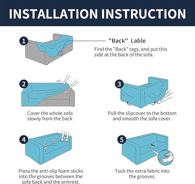 Cupuamon 2026 New Stretch Oversized Sofa Slipcovers Couch Sofa Cover - Image 6