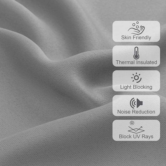 Chyhomenyc Blackout Valances for Windows, Short Window Valance Curtains for - Image 4