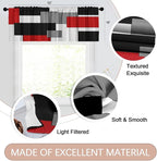 Emvency 4 Pack Valances Window Treatments, 52x18 Inch Rod Pocket Valances - Image 2