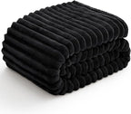 BEDELITE Fleece Black Throw Blanket - Image 8