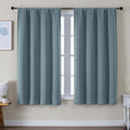 Simplebrand Ava Stone Blue Blackout Curtains by Simplebrand