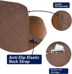 PureFit Reversible Quilted Sofa Cover, Water Resistant Slipcover Furniture - Image 3