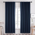 Deconovo Solid Back Tab Curtains Blackout Curtains Thermal Insulated Drapes and by Deconovo