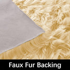 Latepis Yellow Fluffy Circle Rugs - Image 3