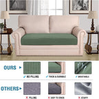 H.VERSAILTEX Super Stretch Individual Seat Cushion Covers Sofa Covers Couch - Image 2